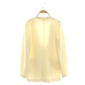 theory luxe FROST STRETCH JEANIE F カラーレスジャケット ノーカラージャケット 38 オフホワイト