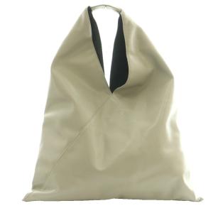 MM6 Maison Margiela 23年製 ジャパニーズ トートバッグ レザー グレー /SS OS