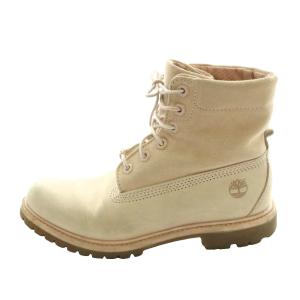 ロールトップブーツ ショート US8W 25cm アイボリー /SS OS