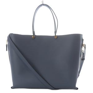 E'POR Y BAG Medium 2WAYバッグ トートバッグ ショルダーバッグ フェイクレザー ブルー