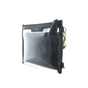 ANYA HINDMARCH Everything Pouch ショルダーバッグ クロスボディバッグ 黒 ブラック クリア素材 /RI