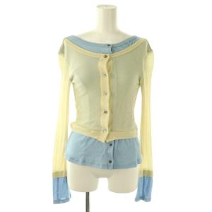 26SS 2way Neck Bicolor Comfort Top トップス カットソー リブ F イエロー