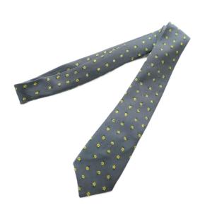 MAISON SPECIAL Flower Neck Tie フラワーネクタイ ネクタイ レギュラータイ グレー 花柄 小花柄 総柄