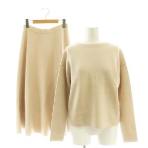 セットアップ 上下 ニット スカート 38 ピンクベージュ /AQ OS