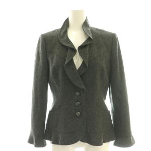 miss ashida スーツ セットアップ ジャケット スカート ウール 7 チャコールグレー /DF OS