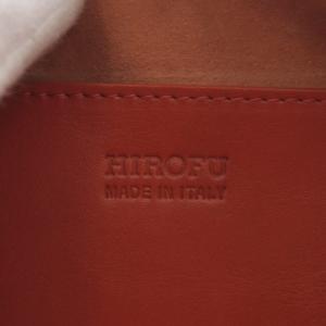 HIROFU ハンドバッグ Hロゴ レザー オレンジ /YO13