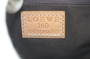 LOEWE 160周年記念 ショルダーバッグ ロゴマニア ブラウン