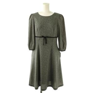 Comfortable High Waist One-piece ワンピース 38 グレー 黒 ブラック