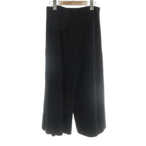 M'S GRACY ウエストベルトガウチョパンツ 38 黒 ブラック 無地 ワイドシルエット /AB OS