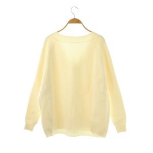 Deuxieme Classe ミドルゲージKNIT ニット セーター 長袖 オフホワイト /HK OS