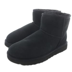 UGG australia CLASSIC MINI II ムートンショートブーツ 25cm 黒 ブラック 1016222 /SR