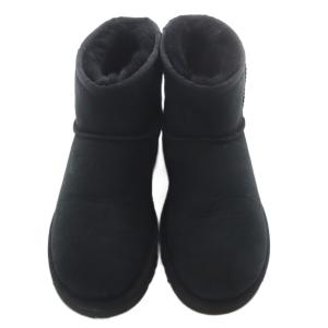 UGG australia CLASSIC MINI II ムートンショートブーツ 25cm 黒 ブラック 1016222 /SR