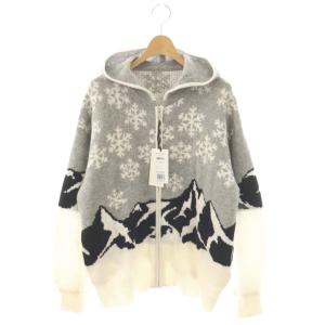 25AW スノージャガードニットフーディ パーカー 36 グレー