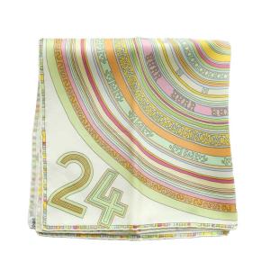 HERMES カレ45 プチカレ 24 Fbg スカーフ マルチカラー オフホワイト オレンジ /SS OS OH