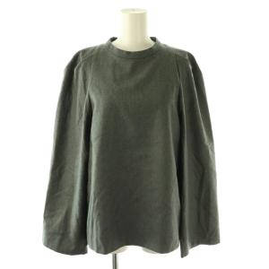 24AW Enchant ブラウス 長袖 ウール チャコールグレー /ES OS