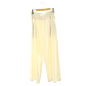 25AW  裏起毛ウエストリブパンツ ワイド イージー 2 アイボリー BEZ1052502A0001