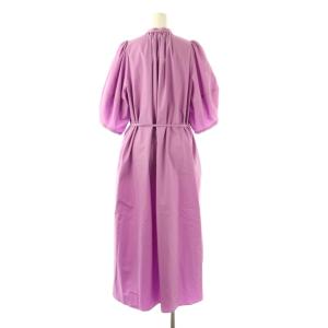 HYKE T/C BALLOON SLEEVE DRESS ワンピース 1 ラベンダー