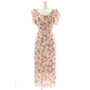 25SS Sustainaレーヨンカシュクールワンピース 花柄 00 ピンク マルチカラー /CX OS