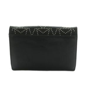 JIMMY CHOO スター パレス チェーンウォレット ショルダーバッグ フラップ 黒 /MI OS
