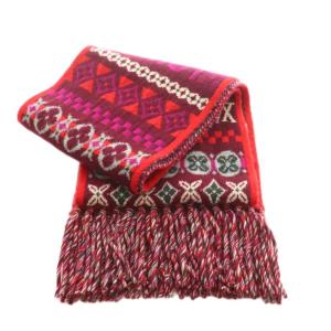 LOUIS VUITTON モノグラム カシミヤ マフラー レッド