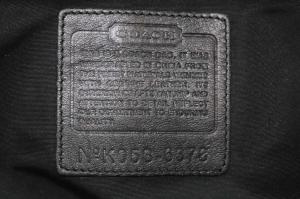 COACH トートバッグ ハンドバッグ シグネチャー キャンバス スエード ブラック 6378 /YO33