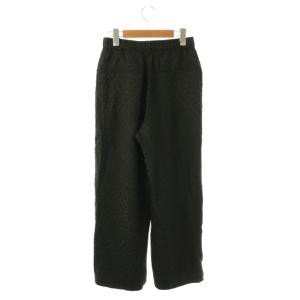 UNITED ARROWS 25AW ドット サテン 2タック ワイドパンツ 36 ブラック /ES OS