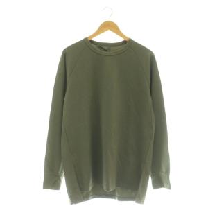 ナイロンポンチ クルーネック L/S カットソー Tシャツ ロンT カーキ /CX OS AD