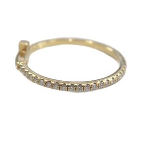 TIFFANY&Co. Tワイヤー フルサークル ダイヤ リング 11号 750 YG 1.27g