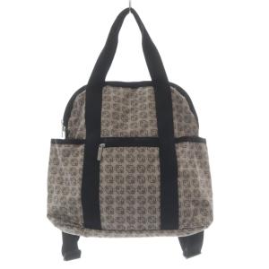 DOUBLE TROUBLE BACKPACK バックパック リュックサック グレージュ 黒 ブラック