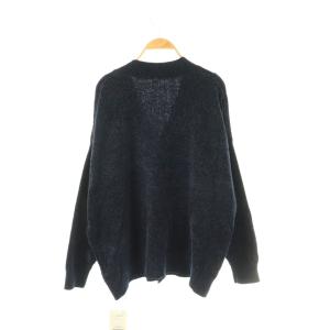 JOURNAL STANDARD LUXE モールカーディガン Vネック 紺 /CX OS