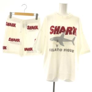 Cool Shark JQDプルオーバ ショートパンツ セットアップ ルームウェア F ホワイト /HK