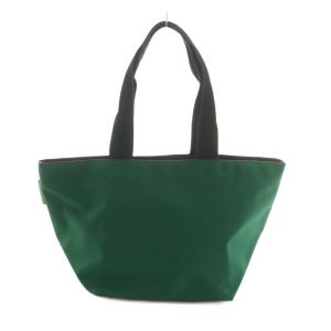 Hervé Chapelier ナイロン舟型ショルダーML ハンドバッグ 緑 紫 /MI OS
