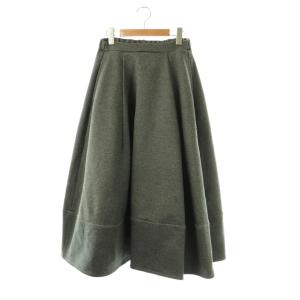 26SS round skirt M グレー