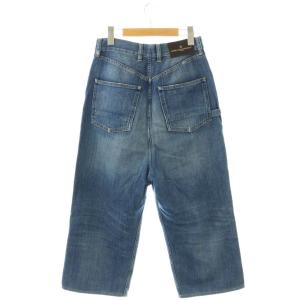 GOLDEN GOOSE ワイドデニムパンツ ダメージ加工 ブルー /HK OS