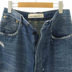 GOLDEN GOOSE ワイドデニムパンツ ダメージ加工 ブルー /HK OS