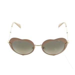 miumiu サングラス 眼鏡 ハート型 メタルフレーム 5220-140 ピンク SMU54R /MI OS OH