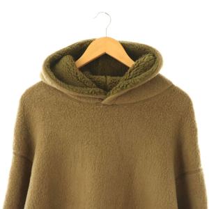 EVERYDAY I LIKE military pile hoodie フーディー パーカー プルオーバー カーキ /HK OS SH