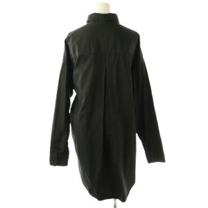 L'Appartement BF Shirts ボーイフレンドシャツ ブラウス 長袖 前開き コットン 黒 /NR OS