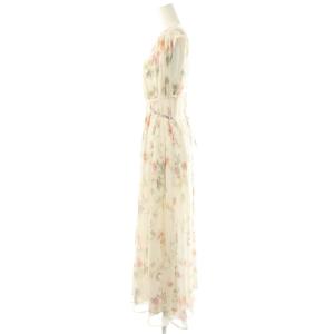 Noela 25SS 15周年 ぼかしフラワー楊柳ワンピース ノースリーブ M アイボリー マルチカラー /ES OS