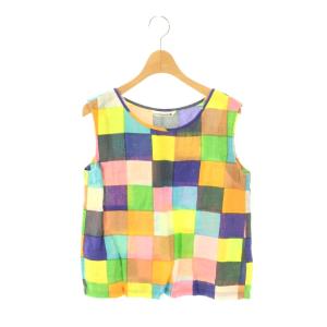 ss1633 jelly ノースリーブブラウス リネン 36 マルチカラー /HK OS