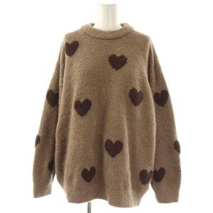 gelato pique ベビモコハートジャガードプルオーバー ショートパンツ セットアップ ルームウェア F ブラウン /ES