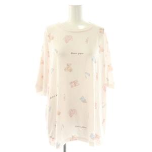 gelato pique 23SS ROOM柄Tシャツ ロングパンツ セット ルームウエア パジャマ F ライトピンク /CX OS