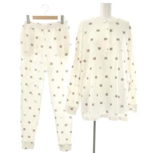 ×あつまれどうぶつの森 つぶまめ プルオーバー パンツ ルームウェア セットアップ F ホワイト /HK