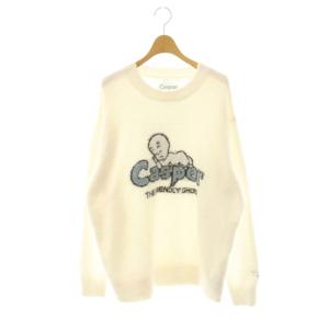 Casper プルオーバー ニット ルームウェア 長袖 F 白 /NR OS