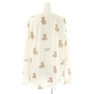 gelato pique モチーフ3柄プルオーバー パンツ セット カットソー ルームウエア F 白 茶 /CX OS