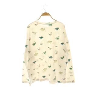 gelato pique ダイナソー柄ロンT パンツ セットアップ ルームウェア パジャマ F アイボリー マルチカラー /ES