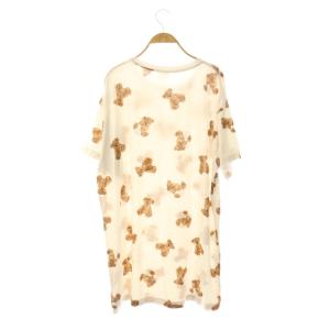 gelato pique ベア柄抗菌防臭Tドレス ワンピース 半袖 ミニ ルームウェア 部屋着 F ライトベージュ /NR OS