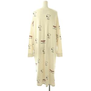 gelato pique × スヌーピー SNOOPY 23SS SNOOPY柄ワンピース ルームウェア ナイトウェア F アイボリー