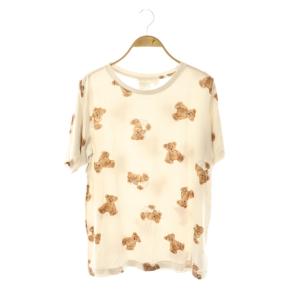 gelato pique ベアモチーフ抗菌防臭Tシャツ ショートパンツ セットアップ ルームウェア パジャマ F オフベージュ ブラウン