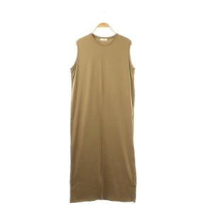 25SS SUVIN 60/2 TANK TOP DRESS ワンピース ノースリーブ コットン 2 ベージュ